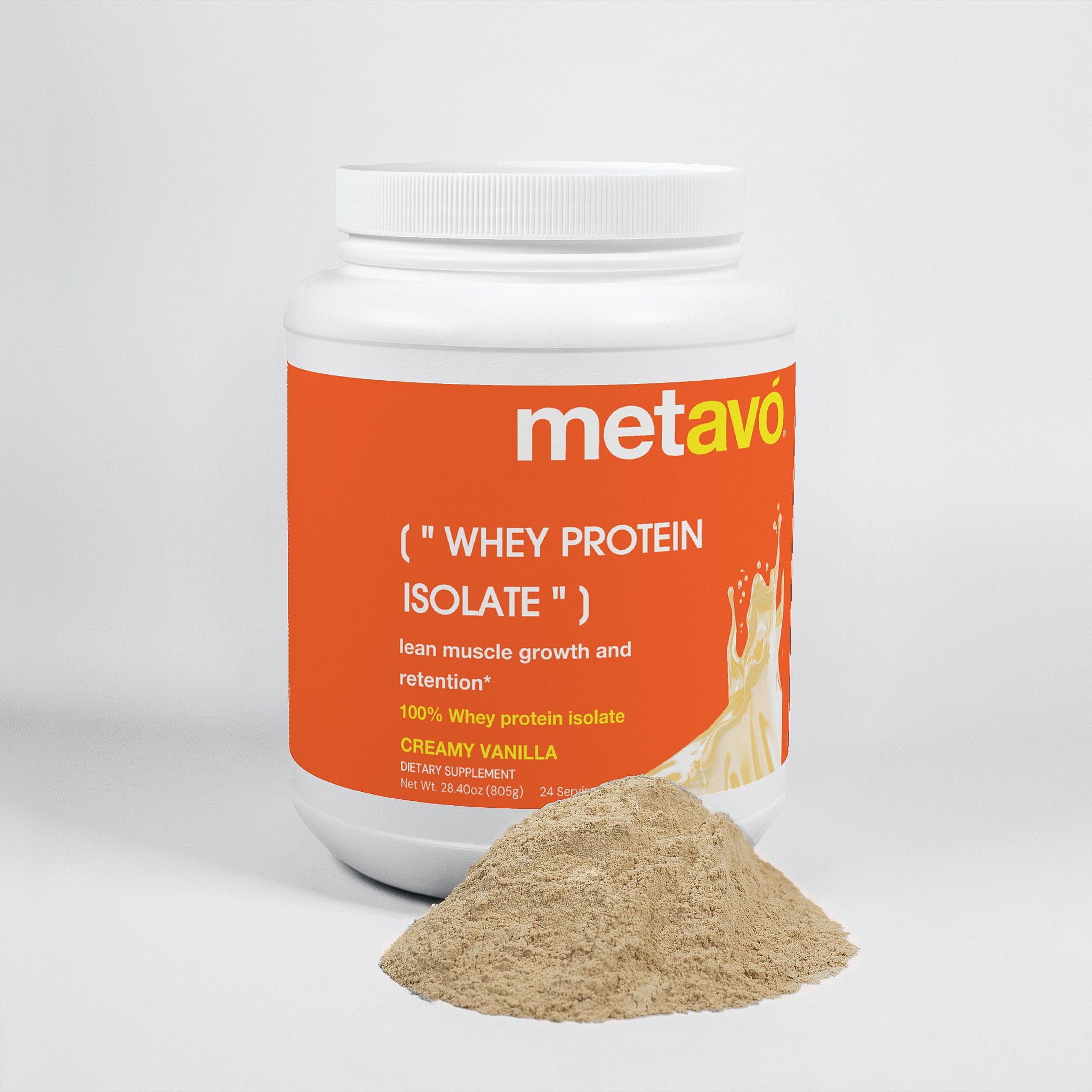 Metavo.com Proteins & Blends Advanced 100% Whey Protein Isolate (Vanilla)