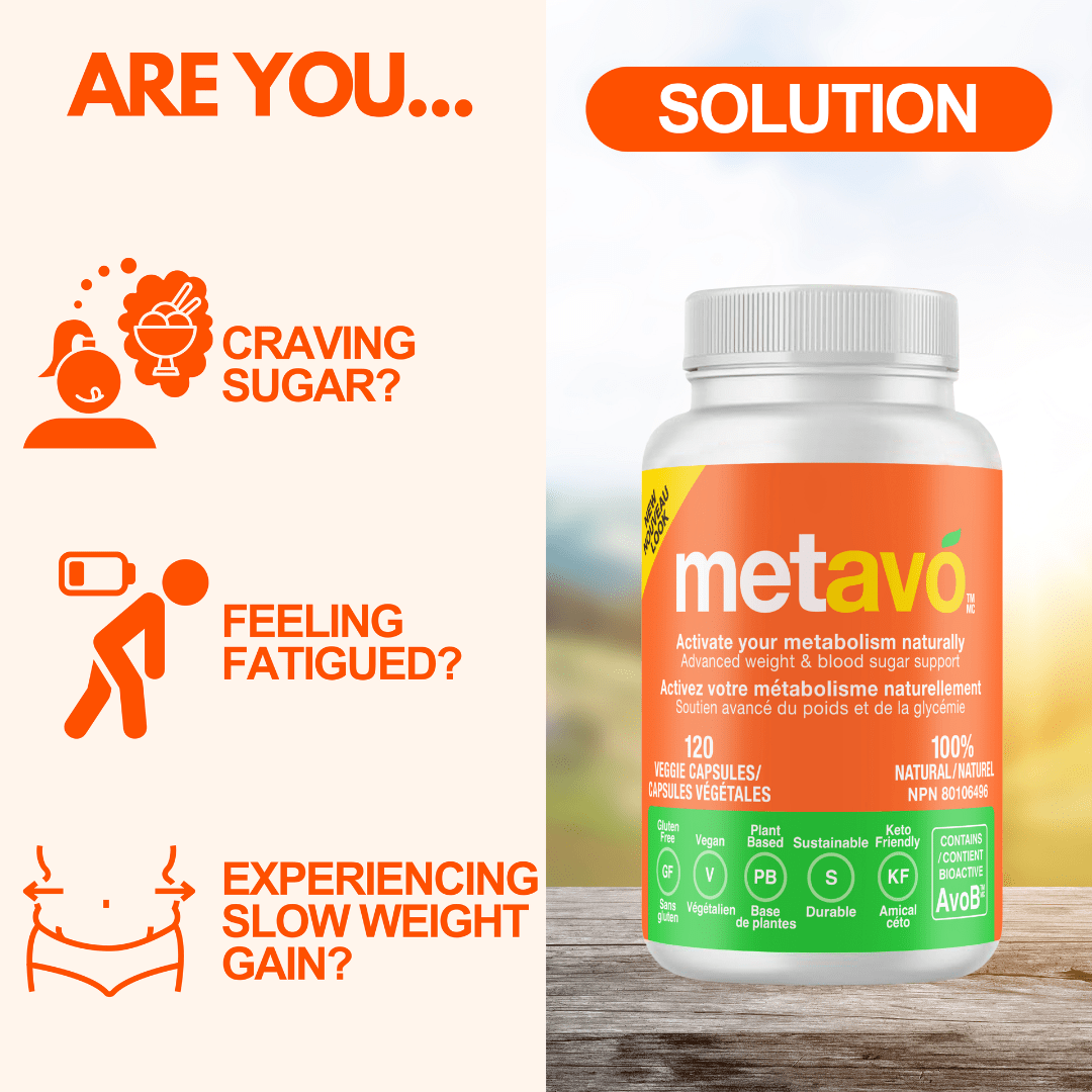 Amazon FBA Canada Monthly Supply 120 capsules Metavo Metabolism Booster Capsules Canada