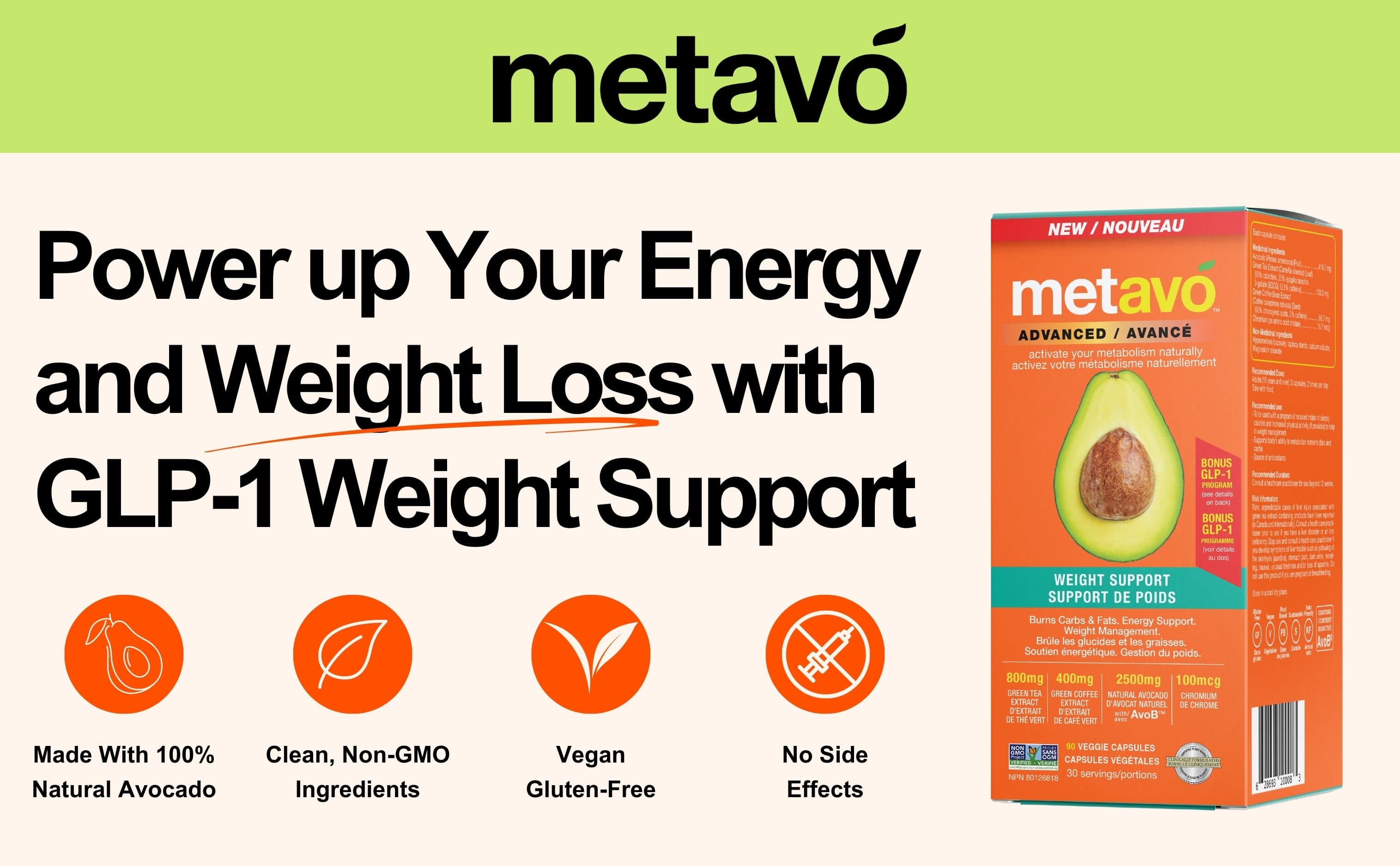 Metavo CAN Metavo GLP-1 CAN Metavo Advanced GLP-1 Weight Support Capsules