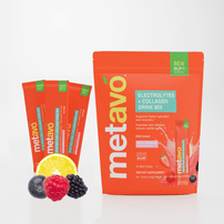 Metavo Electrolytes + Collagen Drink Mix with AvoB™ - Hydration, Recovery & Anti-Aging Support Berry Lemonade
