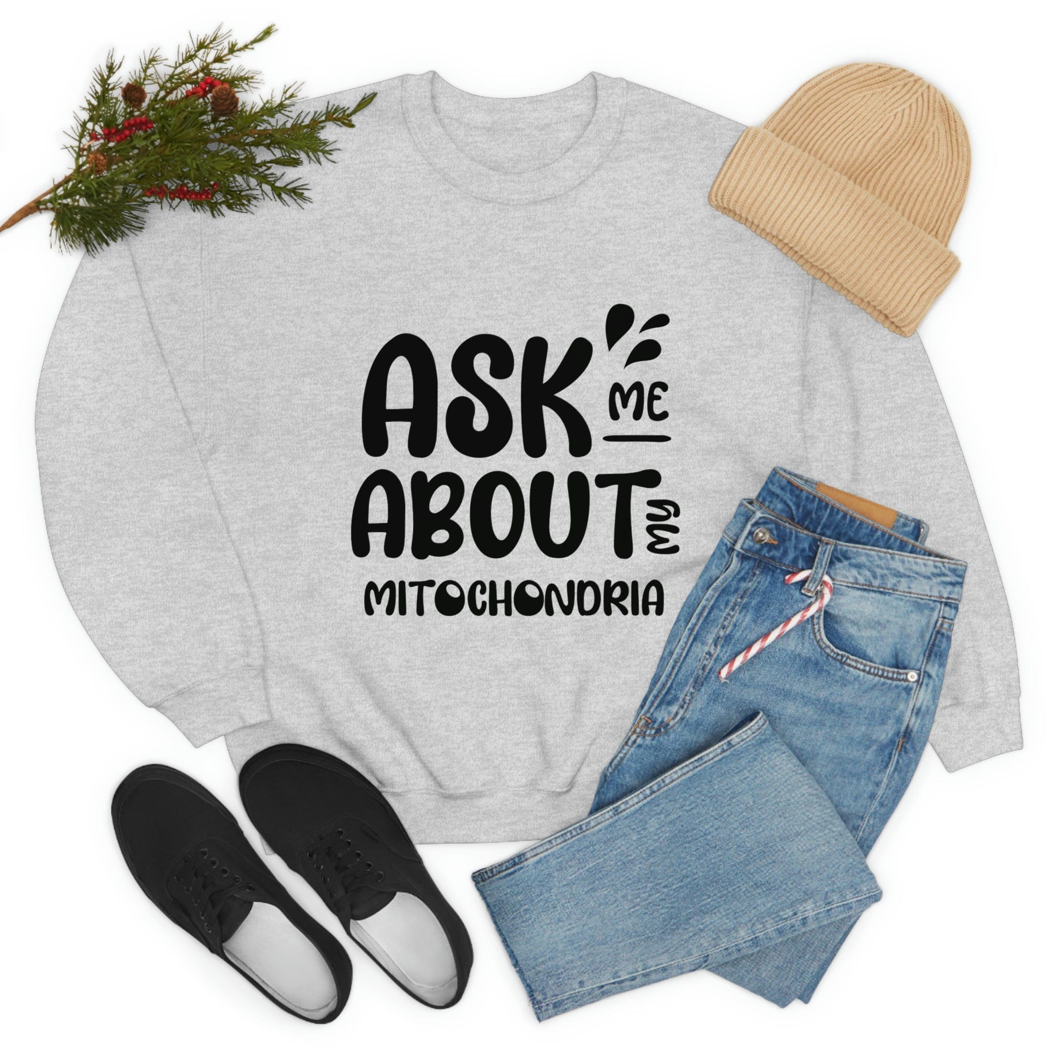Printify Sweatshirt Mitochondria Unisex Heavy Blend™ Crewneck Sweatshirt